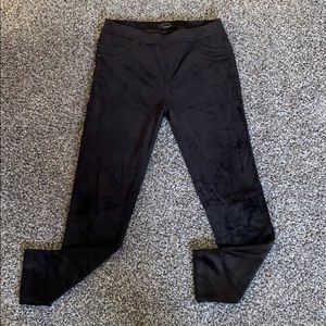 Sanctuary black velour jeggings